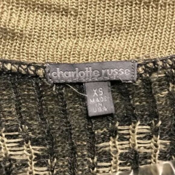 Charlotte Russe Aztec Cardigan Open Sweater Gray Tan Geometric Size XS - Picture 6 of 8